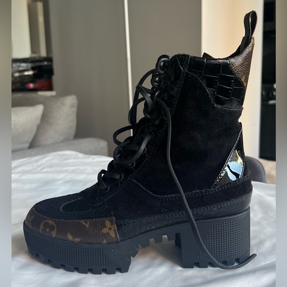 Louis Vuitton LV combat boots, size 5.5 - Picture 11 of 13